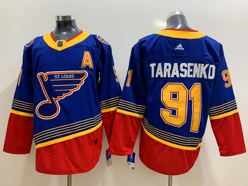 Men's St. Louis Blues Vladmir Tarasenko #91 Blue Breakaway Jersey